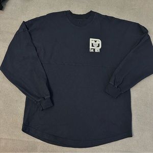 Disney Spirit Jersey Blue Long Sleeve 1971 Shirt Adult Small, See Minor Flaw